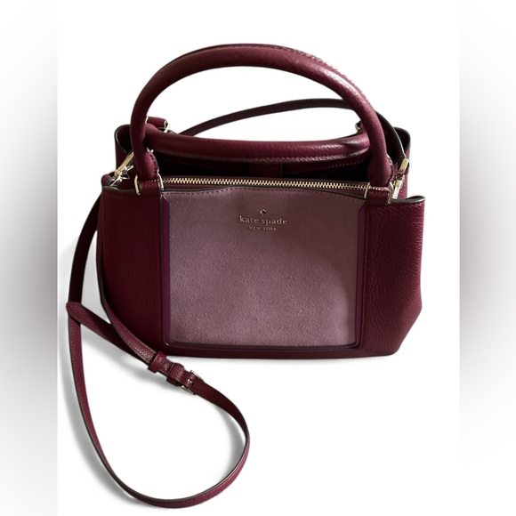 kate spade Handbags - kate spade Deep Red and Plum Satchel